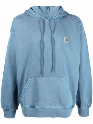 Carhartt WIP Nelson logo-patch hoodie - Blue
