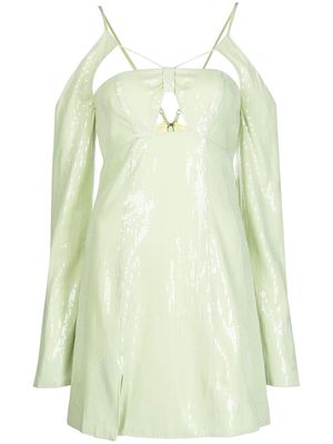 Alice McCall sequin-embellished cut-out mini dress - Green