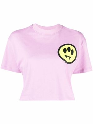 #Mumofsix logo-print cotton T-shirt - Pink
