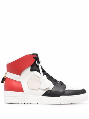 Buscemi lace-up high-top trainers - White