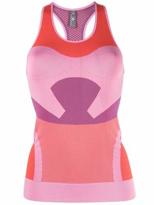 adidas by Stella McCartney colour-block U-neck vest - Pink