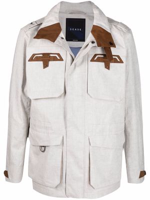 Sease Endurance linen field jacket - Neutrals