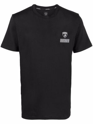 Automobili Lamborghini logo-motif cotton T-shirt - Black