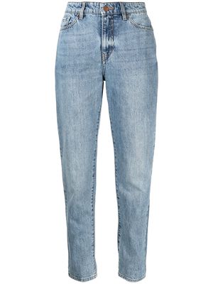 Armani Exchange mid-rise tapered jeans - Blue