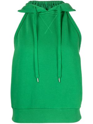 Nº21 sleeveless hooded tank top - Green