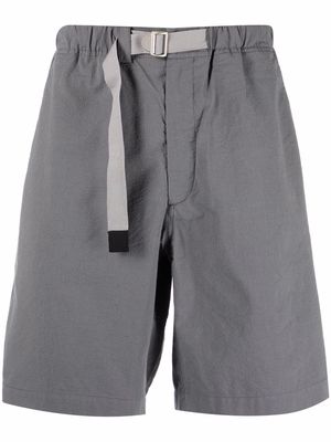 Kenzo logo-print belted shorts - Grey