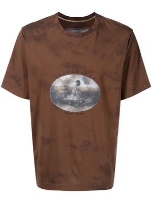 Ziggy Chen Basic Graphic-print T-shirt - Brown