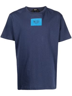 Nº21 logo patch T-shirt - Blue