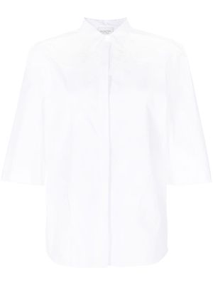 Giambattista Valli lace-panel cotton shirt - White