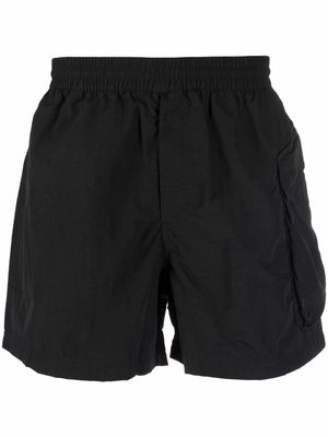 Y-3 side cargo-pocket swim shorts - Black