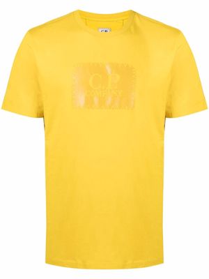 C.P. Company embroidered logo stitching T-shirt - Yellow