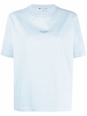 Holzweiler logo-print short-sleeve T-shirt - Blue