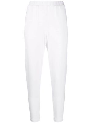 Le Tricot Perugia cropped elasticated trousers - White