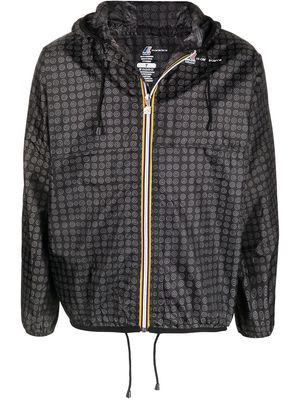 10 CORSO COMO graphic-print hooded raincoat - Grey
