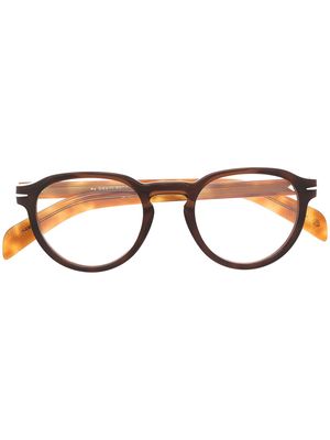 Eyewear by David Beckham tortoiseshell glasses - Brown