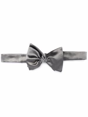Brunello Cucinelli touch-strap bow tie - Grey
