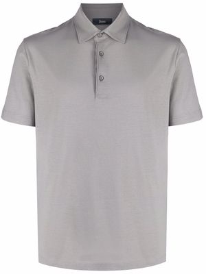 Herno cotton polo shirt - Grey