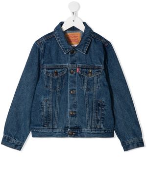 Levi's Kids pointed collar denim jacket - Blue