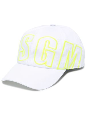 MSGM logo-print baseball cap - White