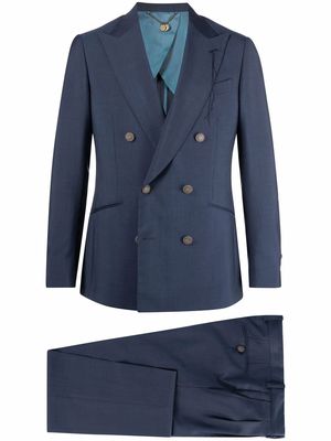 Maurizio Miri double-breasted wool suit - Blue