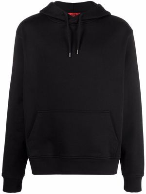 424 drawstring pullover hoodie - Black
