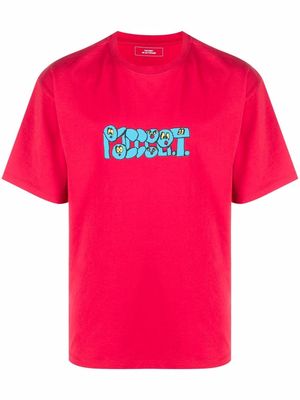 PACCBET Captek Eye logo-print T-shirt - Red