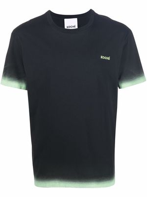 Koché two-tone short-sleeved T-shirt - Black