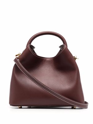 Elleme small Baozi leather tote bag - Brown