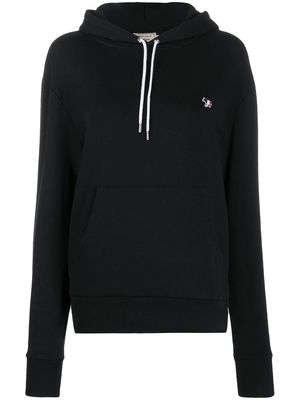 Maison Kitsuné fox patch hoodie - Black