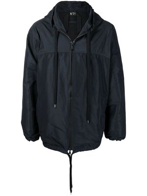 Nº21 panelled hooded jacket - Blue