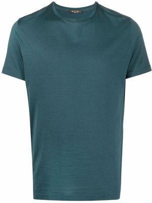 Loro Piana fitted curve-hem T-Shirt - Green
