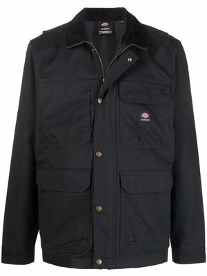 Dickies Construct Storden logo patch shirt jacket - Black