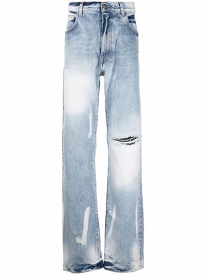 424 straight-leg stonewashed jeans - Blue