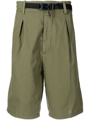 Nº21 belted pleat detailed trousers - Green