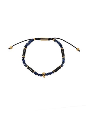 Northskull beaded skull-detail bracelet - Blue