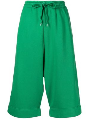 Nº21 knee-length drawstring track shorts - Green