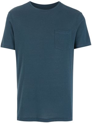 Osklen chest-pocket crewneck T-shirt - Blue