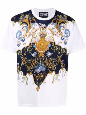 Versace Jeans Couture graphic-print short-sleeve T-shirt - White
