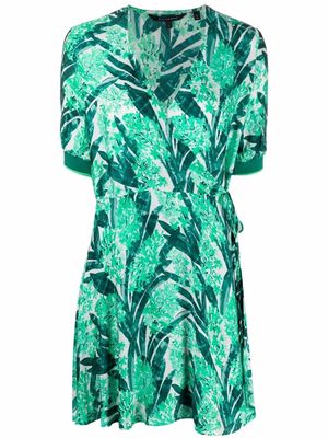 Armani Exchange leaf-print dress - Green