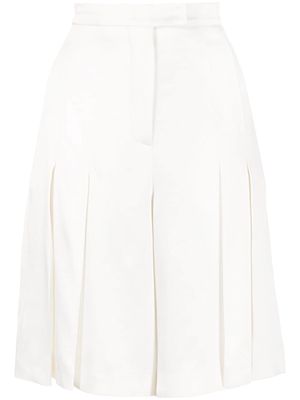 Giambattista Valli pleated knee-length culottes - White