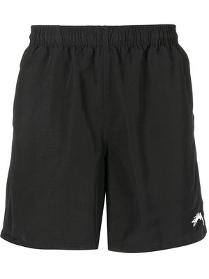 Stussy logo-print track shorts - Black