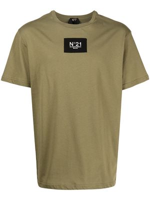 Nº21 logo patch T-shirt - Green