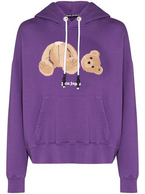 Palm Angels graphic-print hoodie - Purple
