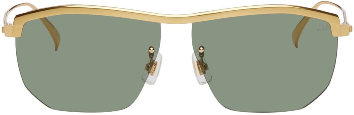 Dunhill Gold Rimless Sunglasses