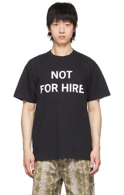 Cowgirl Blue Co Black 'Not For Hire' T-Shirt