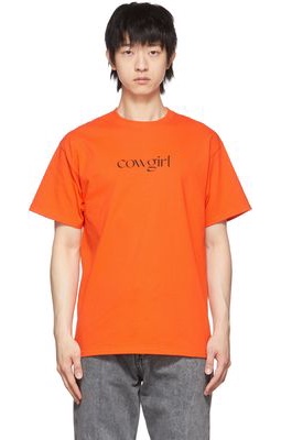 Cowgirl Blue Co Orange Logo T-Shirt