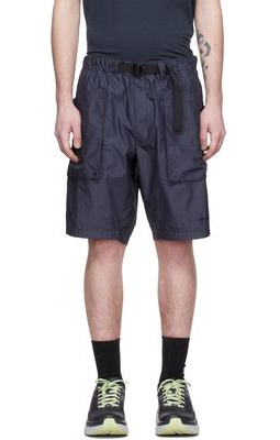Goldwin Navy Polyester Shorts