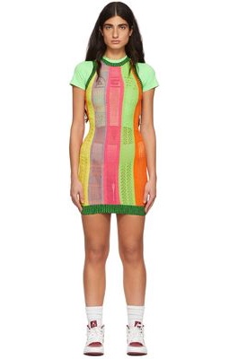 AGR Multicolor Nylon Mini Dress
