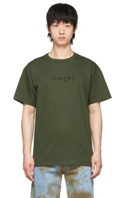 Cowgirl Blue Co Green Logo T-Shirt