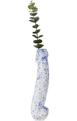 Degoey Planet Blue & White Nine Inch Vase